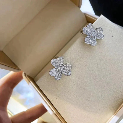 [⭐⭐JeweliWhal]CLOVER COMOS DIAMOND EARRINGS SILVER