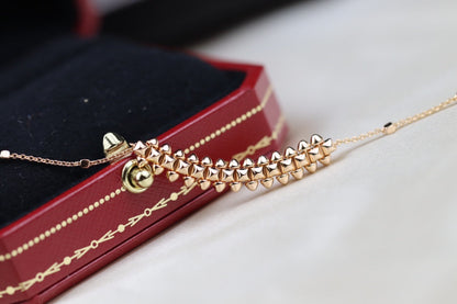 [⭐⭐JeweliWhal]CLASH PINK GOLD NECKLACE