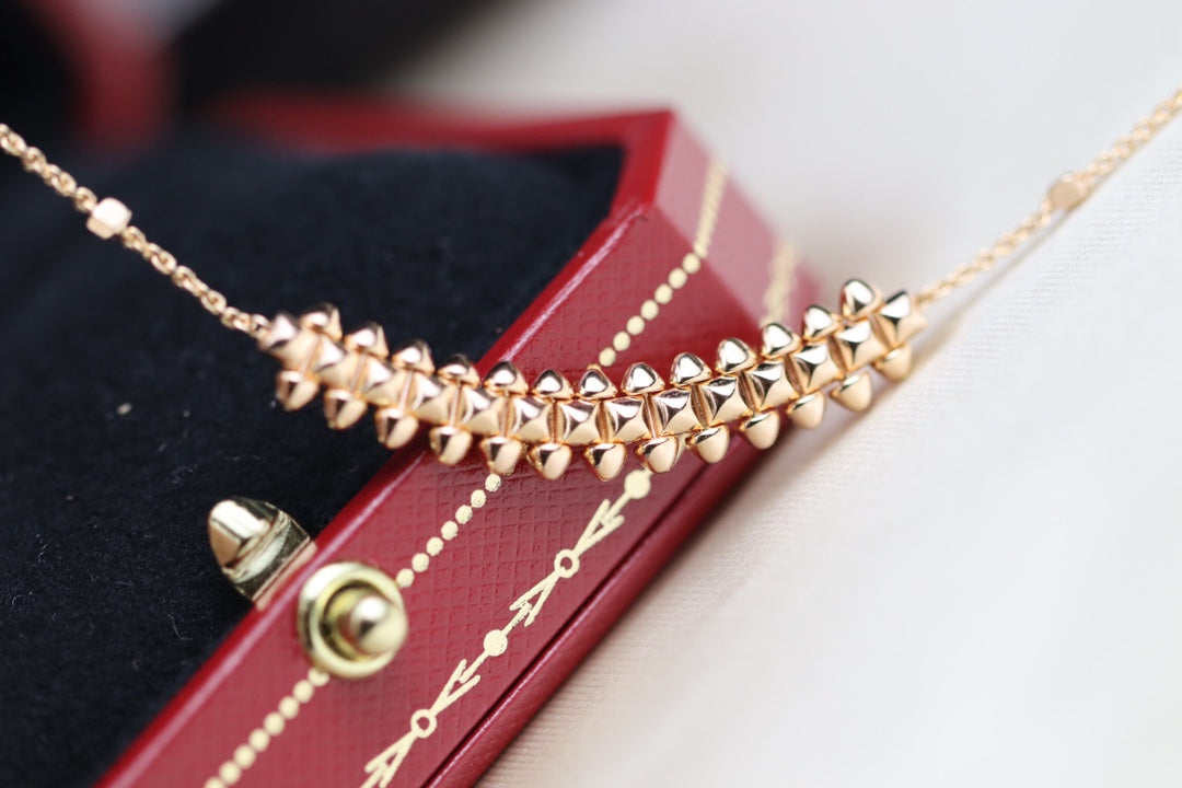[⭐⭐JeweliWhal]CLASH PINK GOLD NECKLACE