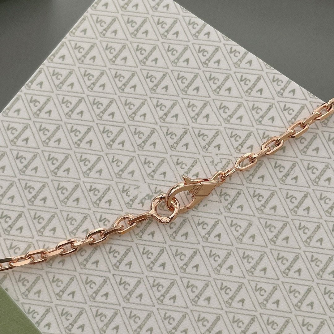 [⭐⭐JeweliWhal]LUCKY SPRING 15 MOTIFS ROSE GOLD NECKLACE