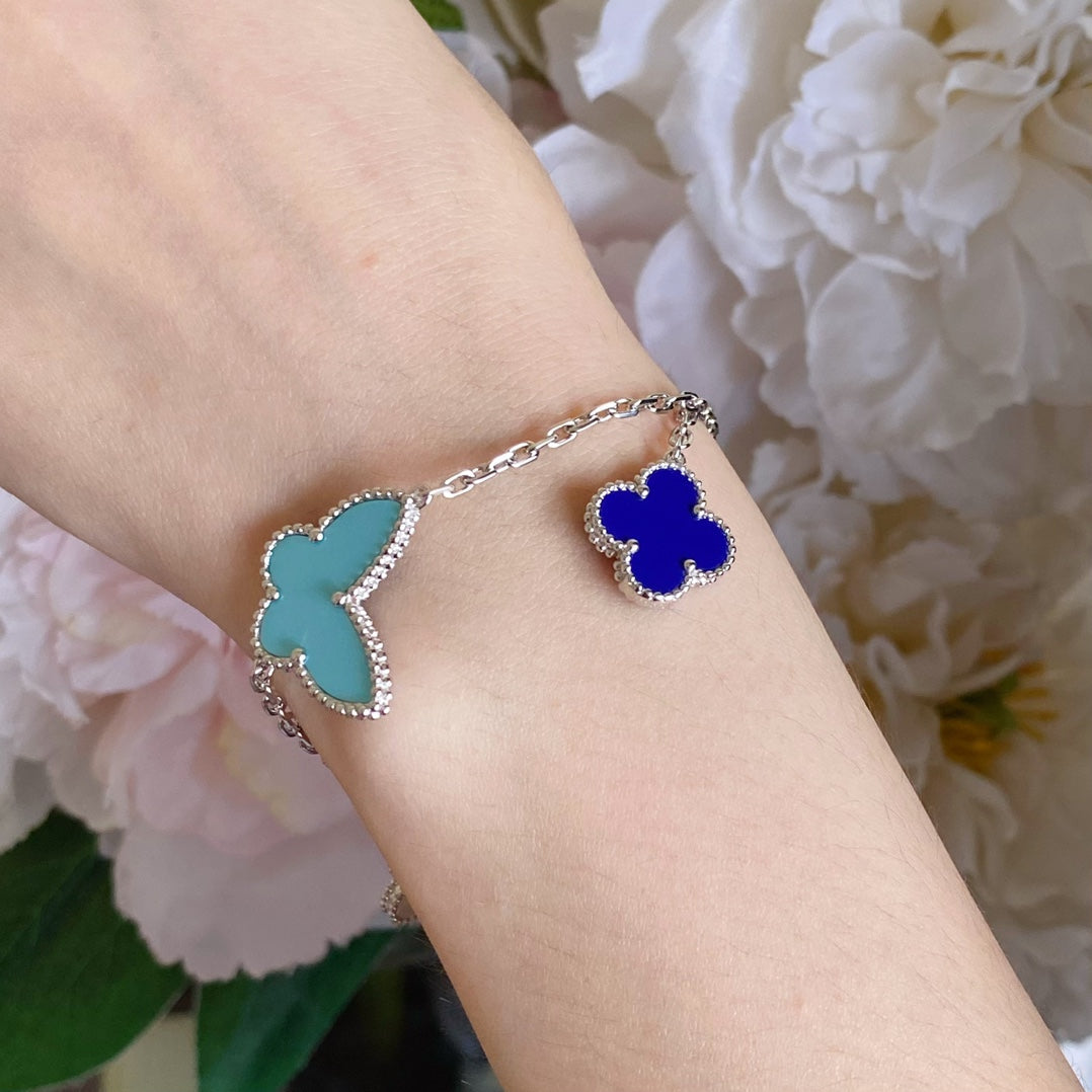 [⭐⭐JeweliWhal]LUCKY SPRING SILVER BRACELET 4 MOTIF