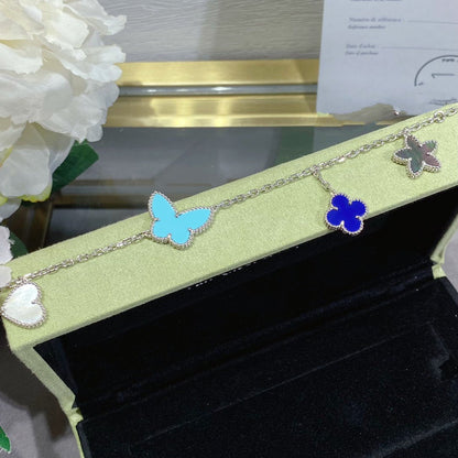 [⭐⭐JeweliWhal]LUCKY SPRING SILVER BRACELET 4 MOTIF