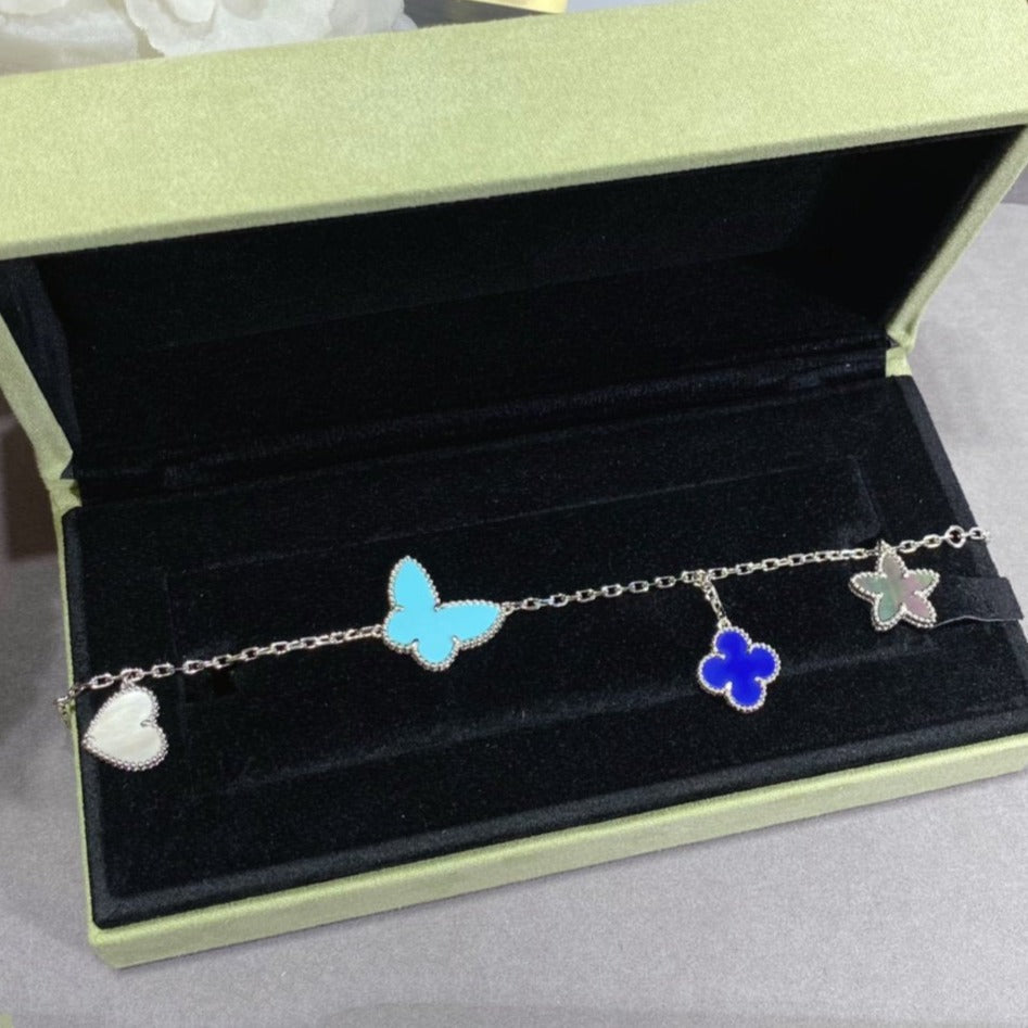 [⭐⭐JeweliWhal]LUCKY SPRING SILVER BRACELET 4 MOTIF