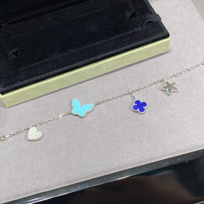 [⭐⭐JeweliWhal]LUCKY SPRING SILVER BRACELET 4 MOTIF