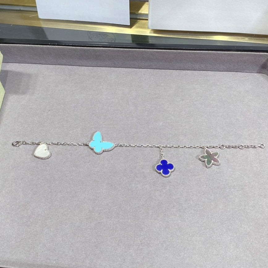 [⭐⭐JeweliWhal]LUCKY SPRING SILVER BRACELET 4 MOTIF