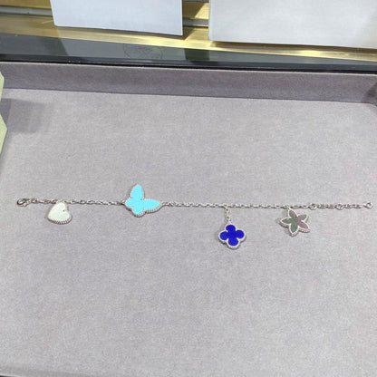 [⭐⭐JeweliWhal]LUCKY SPRING SILVER BRACELET 4 MOTIF
