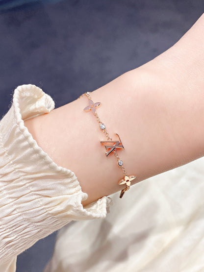 [⭐⭐JeweliWhal]STAR AND SUN 7 MOTIFS GOLD BRACELET