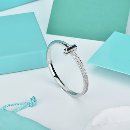 [⭐JeweliWhal]WIDE DIAMONDS HINGED BANGLE
