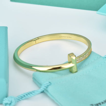 [⭐JeweliWhal]WIDE DIAMONDS HINGED BANGLE