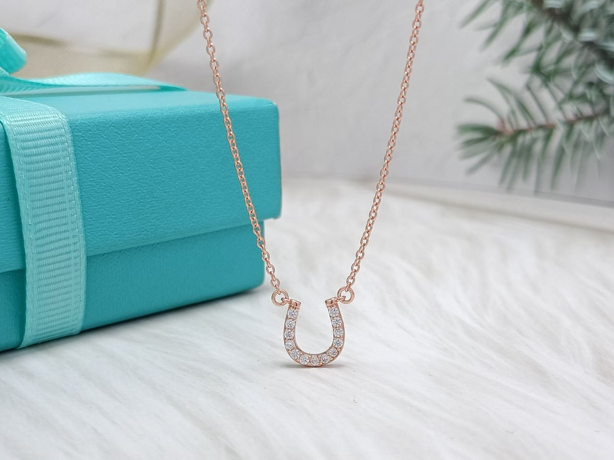 [⭐JeweliWhal]U PEDANT DIAMOND NECKLACE