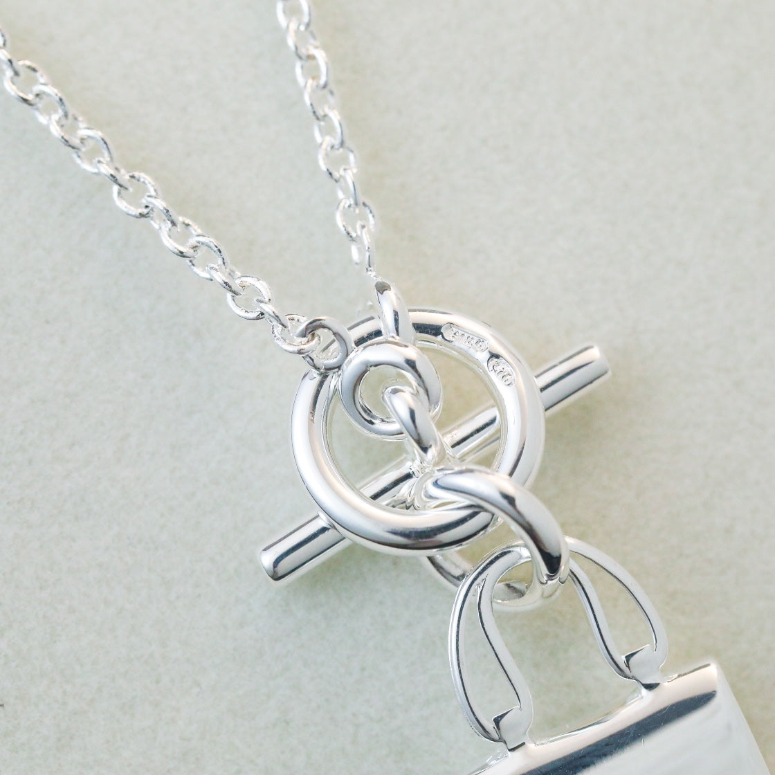[⭐⭐JeweliWhal]POP H PEDANT SILVER NECKLACE
