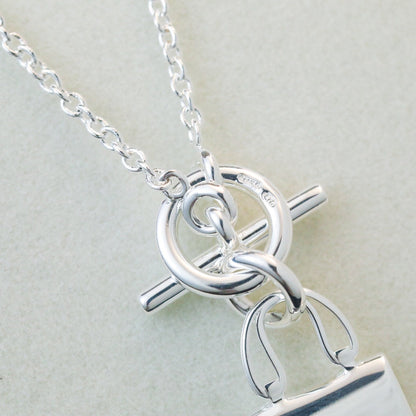 [⭐⭐JeweliWhal]POP H PEDANT SILVER NECKLACE