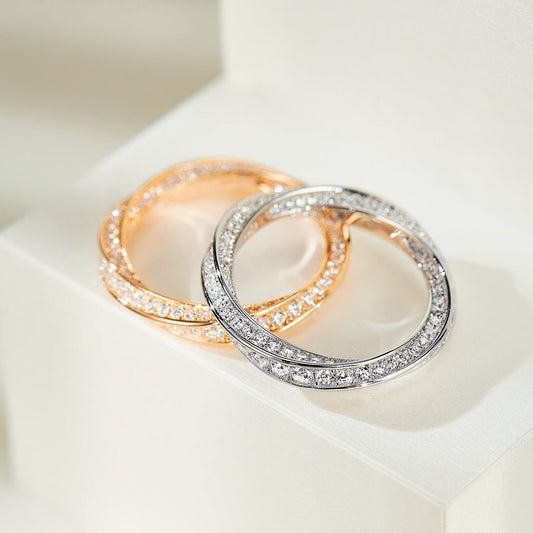 [⭐JeweliWhal]SPIRAL DIAMOND RING