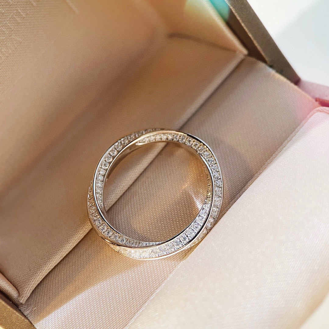 [⭐JeweliWhal]SPIRAL DIAMOND RING