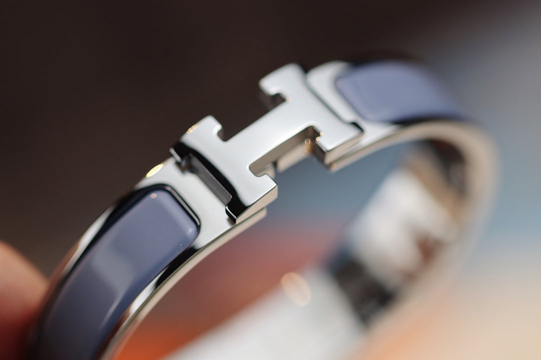 [⭐⭐JeweliWhal]H BRACELET 12MM BLUE GRAY