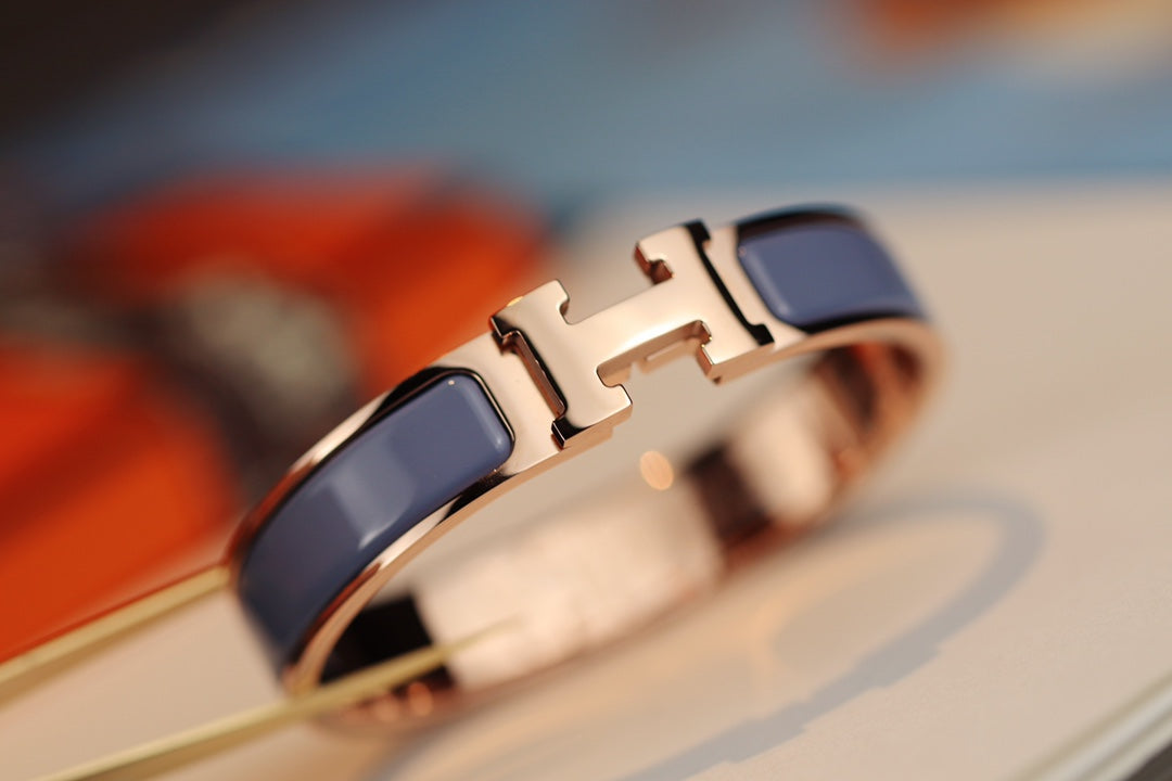 [⭐⭐JeweliWhal]H BRACELET 12MM BLUE GRAY