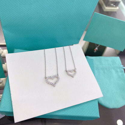 [⭐JeweliWhal]HEART-SHAPED DIAMOND NECKLACE