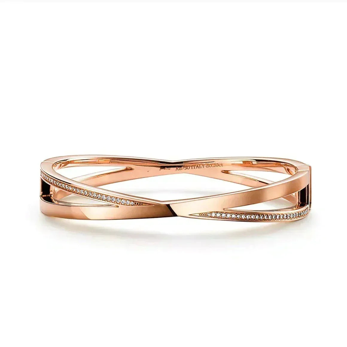 [⭐JeweliWhal]NARROW HINGED BANGLEIN WITH DIAMONDS SMALL