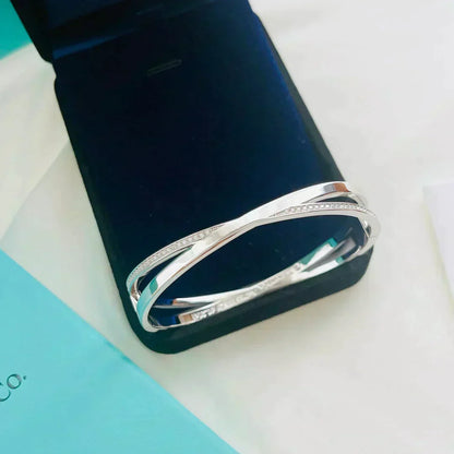[⭐JeweliWhal]NARROW HINGED BANGLEIN WITH DIAMONDS SMALL