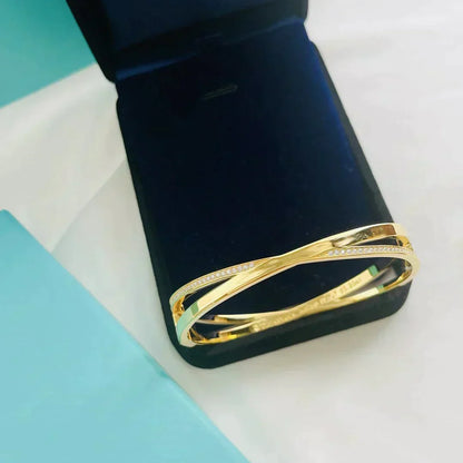 [⭐JeweliWhal]NARROW HINGED BANGLEIN WITH DIAMONDS SMALL