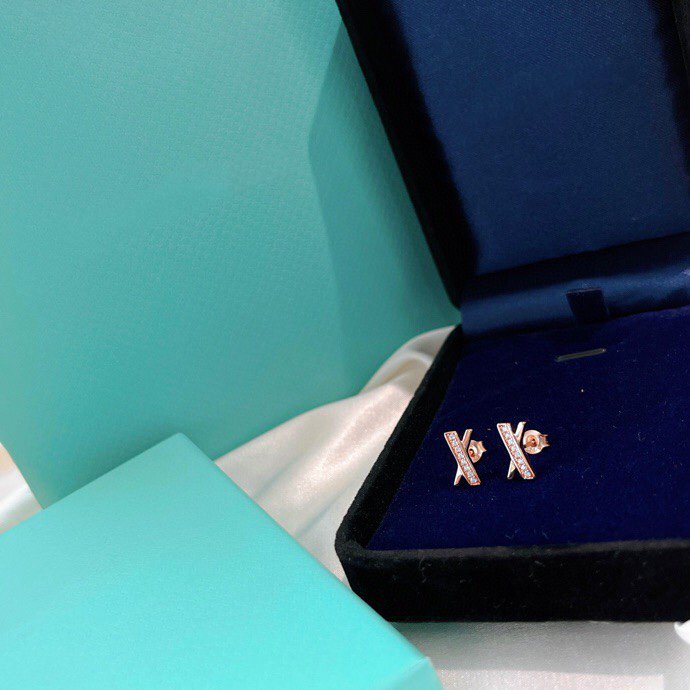 [⭐JeweliWhal]X EARRINGS ROSE GOLD DIAMONDS