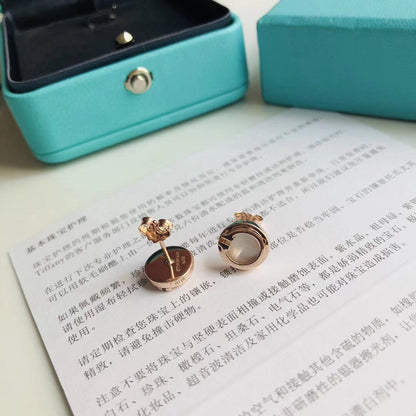 [⭐JeweliWhal]PEARL CIRCLE EARRINGS MOTHER