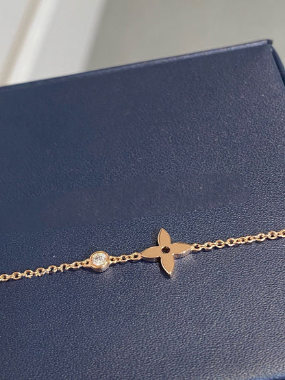 [⭐⭐JeweliWhal]STAR DIAMOND PINK GOLD BRACELET