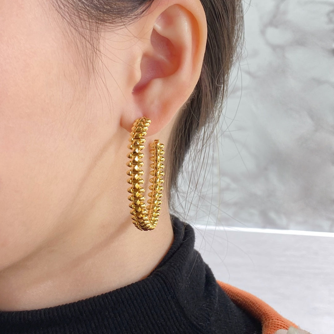 [⭐⭐JeweliWhal]CLASH HOOP EARRINGS