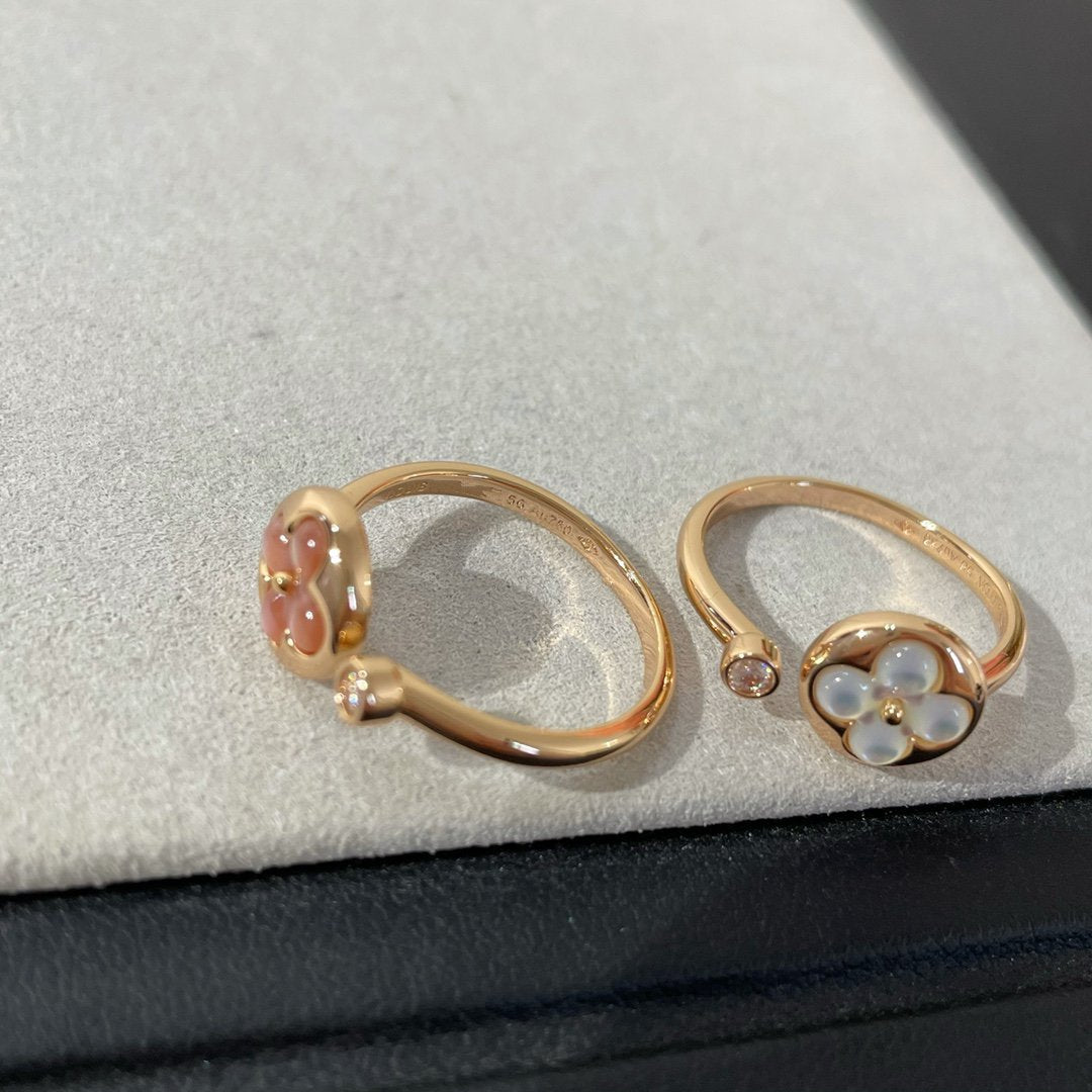 [⭐⭐JeweliWhal]SUN 1 DIAMOND PINK MOP RING