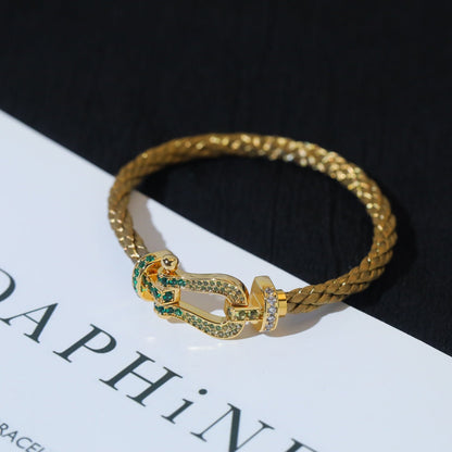 [⭐⭐JeweliWhal]FORCE 10 GOLD GREEN DIAMOND PAVED