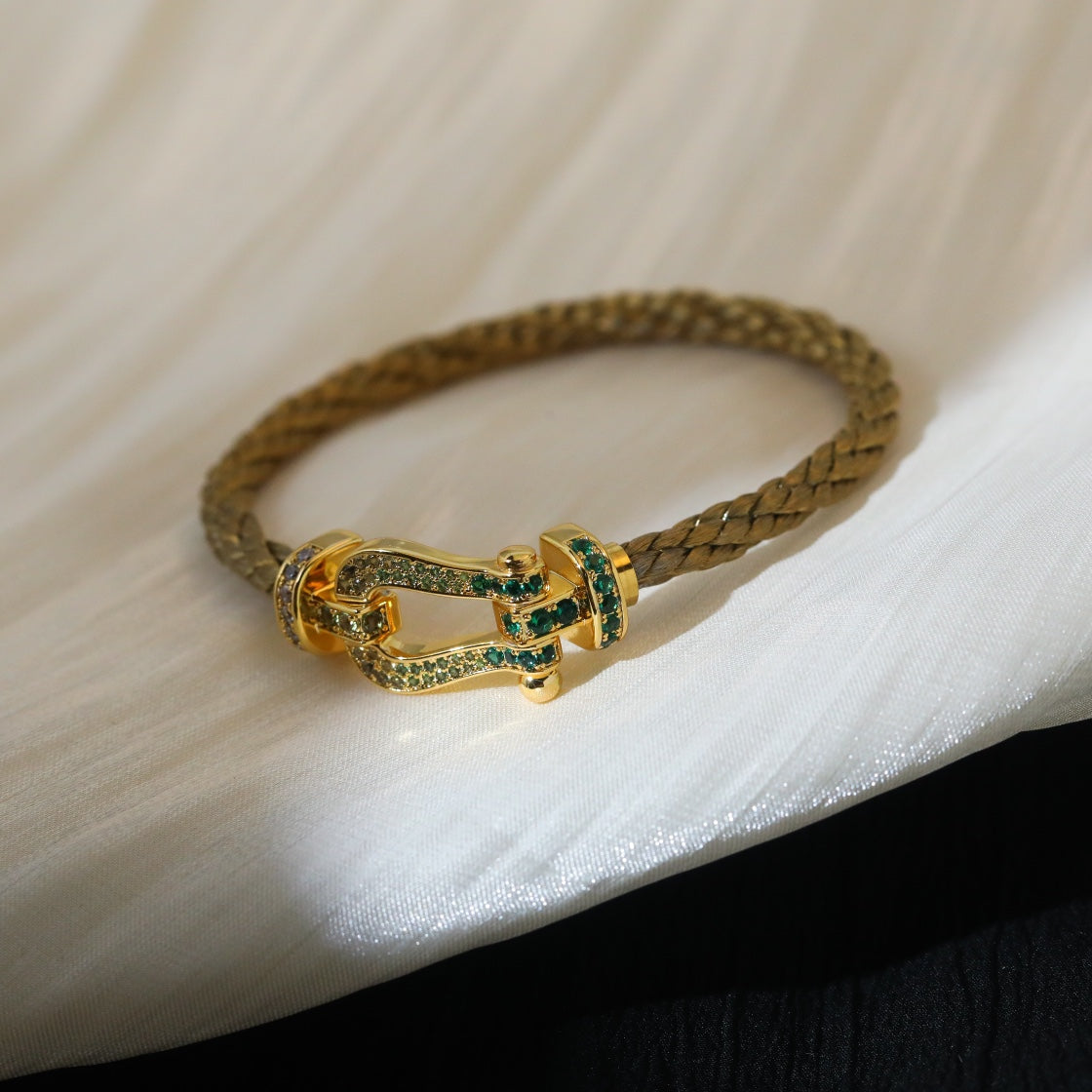 [⭐⭐JeweliWhal]FORCE 10 GOLD GREEN DIAMOND PAVED