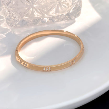 [⭐JeweliWhal]ATLAS BRACELET 6MM DIAMOND PINK GOLD