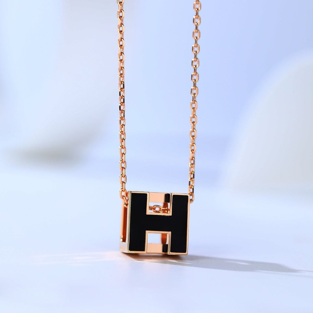 [⭐⭐JeweliWhal]H CAGE ピンクゴールド ネックレス
