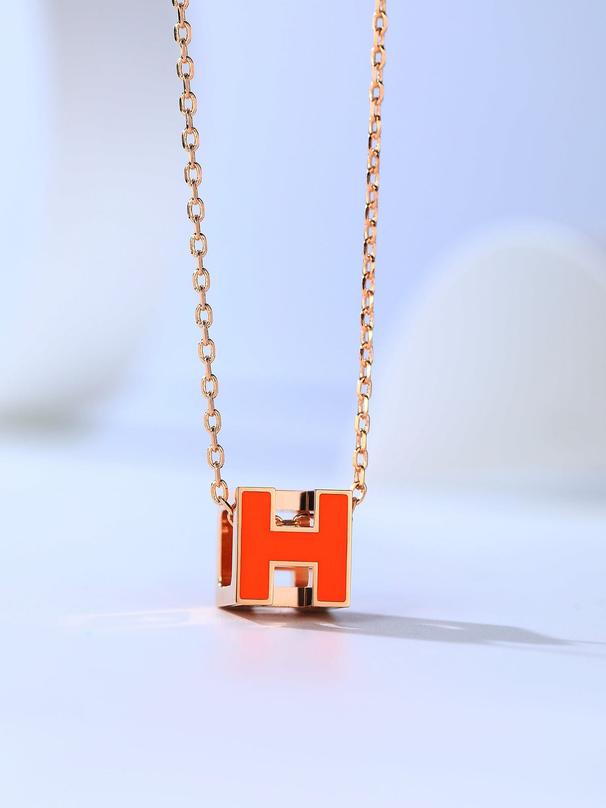[⭐⭐JeweliWhal]H CAGE ピンクゴールド ネックレス