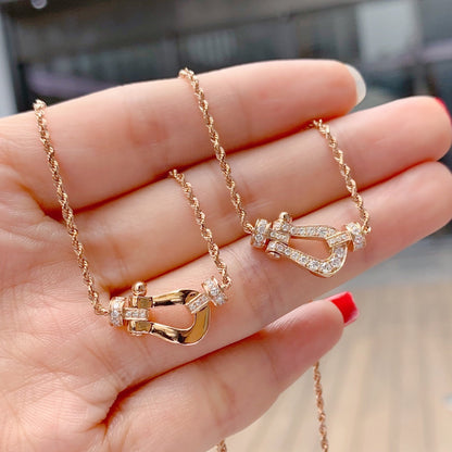 [⭐⭐JeweliWhal]FORCE 10 PINK GOLD DIAMOND NECKLACE