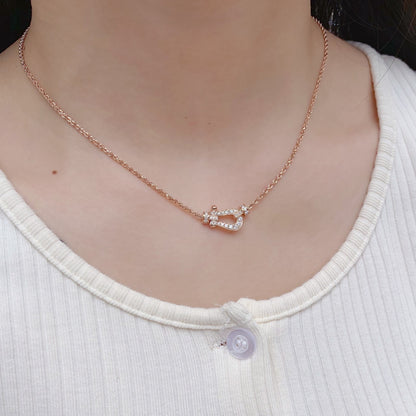 [⭐⭐JeweliWhal]FORCE 10 PINK GOLD DIAMOND NECKLACE