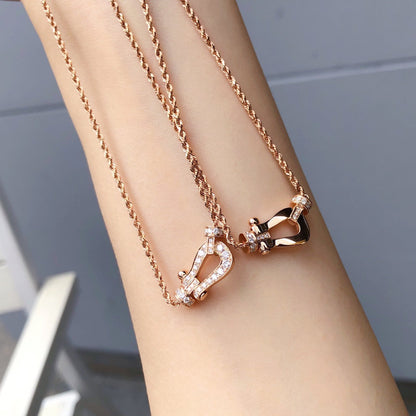 [⭐⭐JeweliWhal]FORCE 10 PINK GOLD DIAMOND NECKLACE