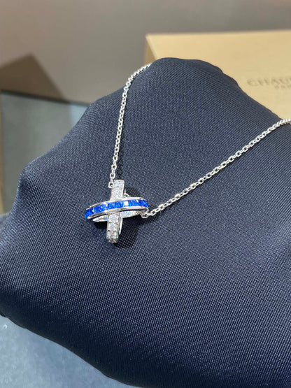 [⭐⭐JeweliWhal]LIENS DIAMOND SILVER NECKLACE