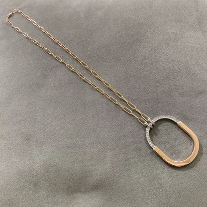 [⭐JeweliWhal]LOCK DIAMOND NECKLACE
