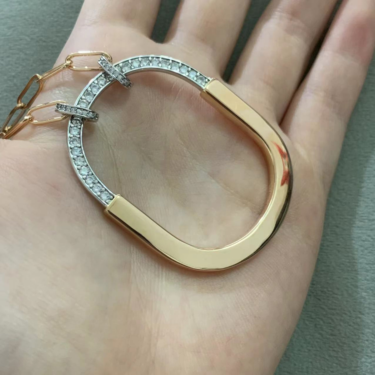 [⭐JeweliWhal]LOCK DIAMOND NECKLACE