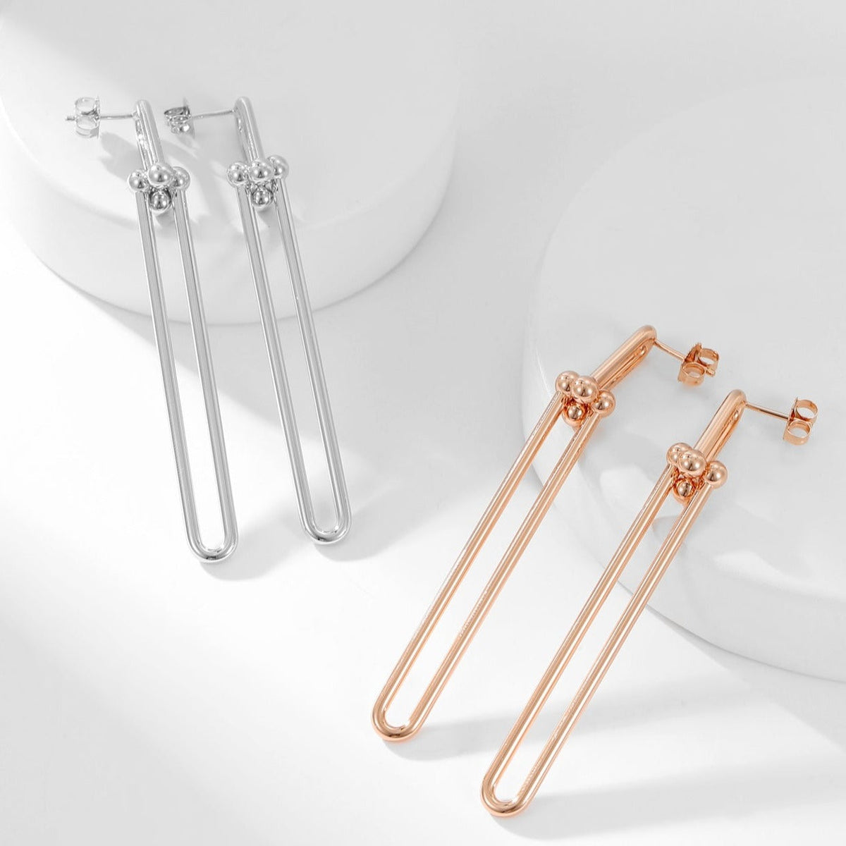 [⭐JeweliWhal]HARDWEAR LONG DROP EARRINGS