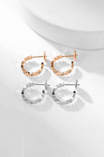 [⭐⭐JeweliWhal]BEE LOVE ダイヤモンドフープピアス