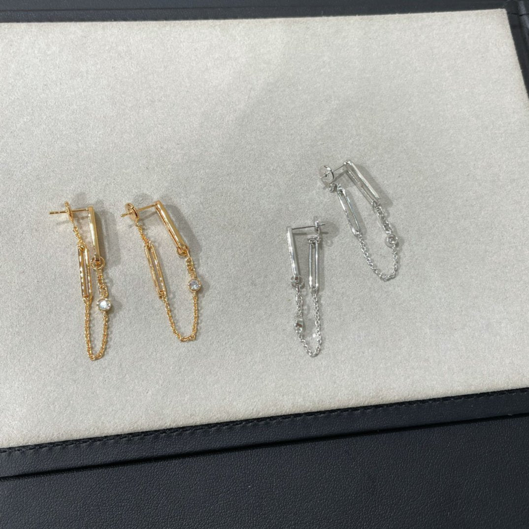 [⭐⭐JeweliWhal]CHAINE CHAOS DIAMOND DROP EARRINGS