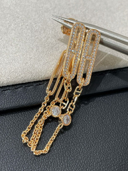 [⭐⭐JeweliWhal]CHAINE CHAOS DIAMOND DROP EARRINGS