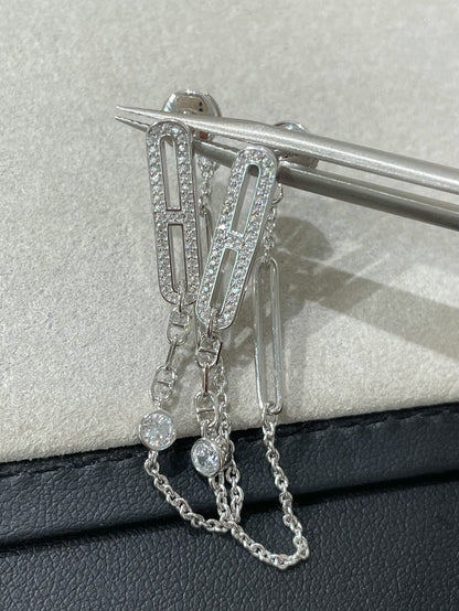 [⭐⭐JeweliWhal]CHAINE CHAOS DIAMOND DROP EARRINGS