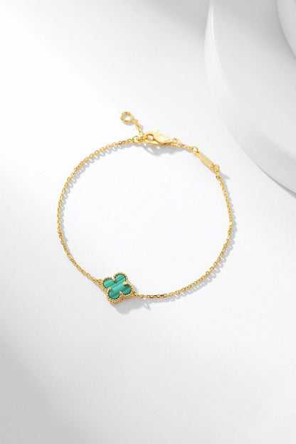 [⭐⭐JeweliWhal]CLOVER BRACELET MALACHITE 1 MOTIF