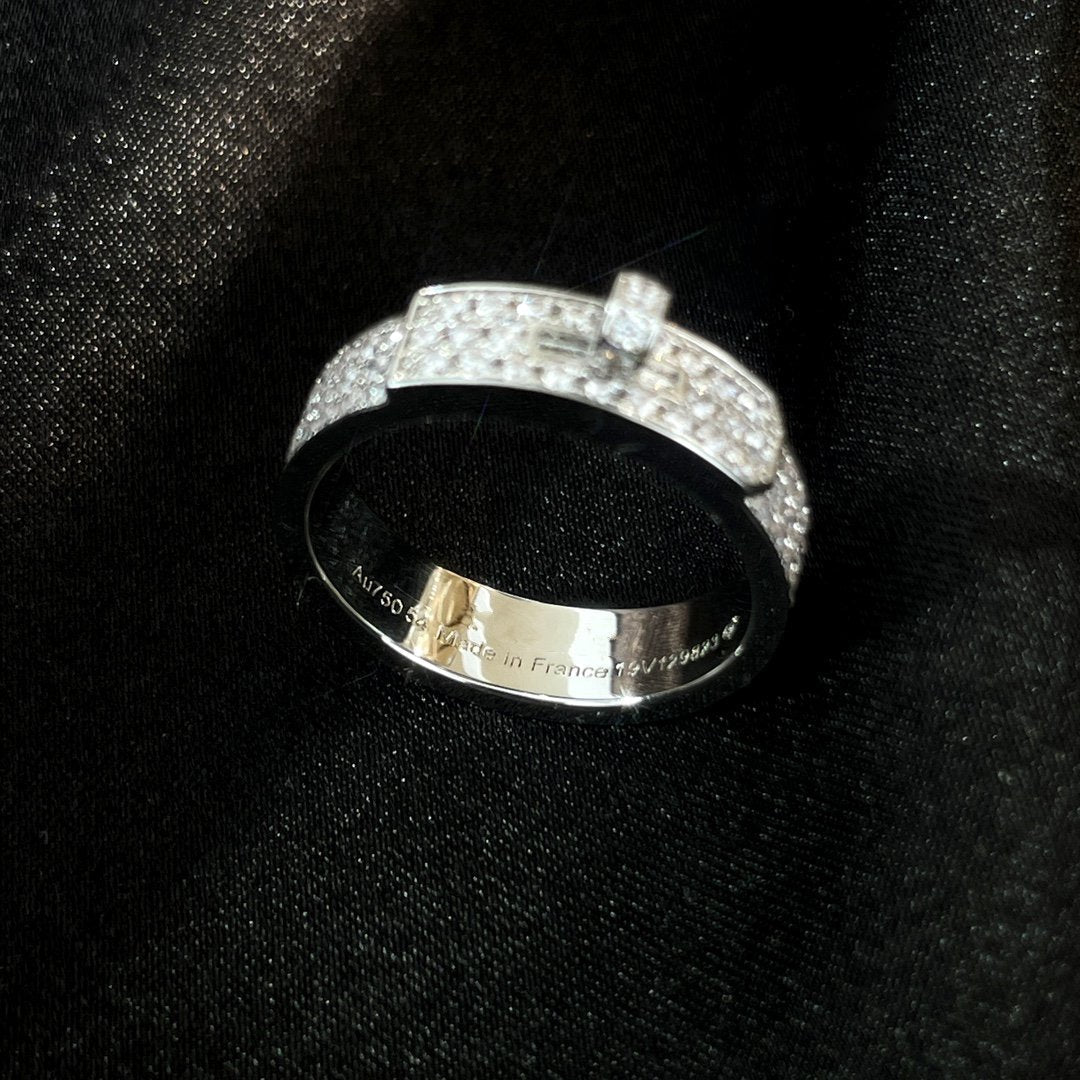 [⭐⭐JeweliWhal]KELLY SILVER DIAMOND RING