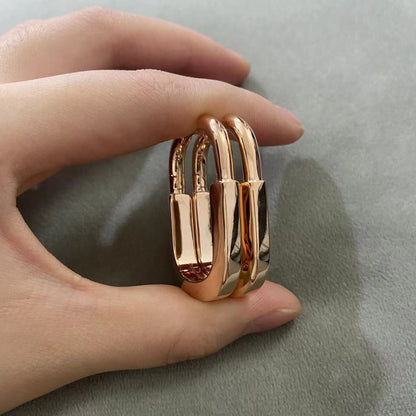 [⭐JeweliWhal]LOCK MEDIUM EARRINGS