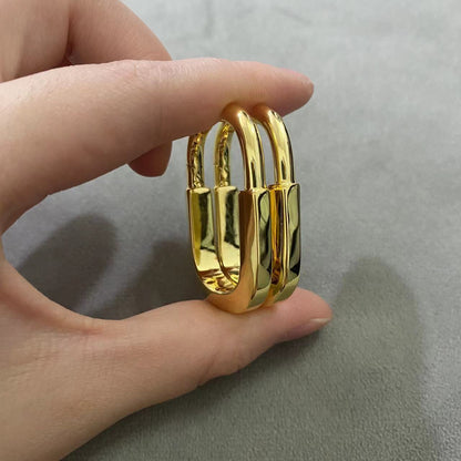 [⭐JeweliWhal]LOCK MEDIUM EARRINGS