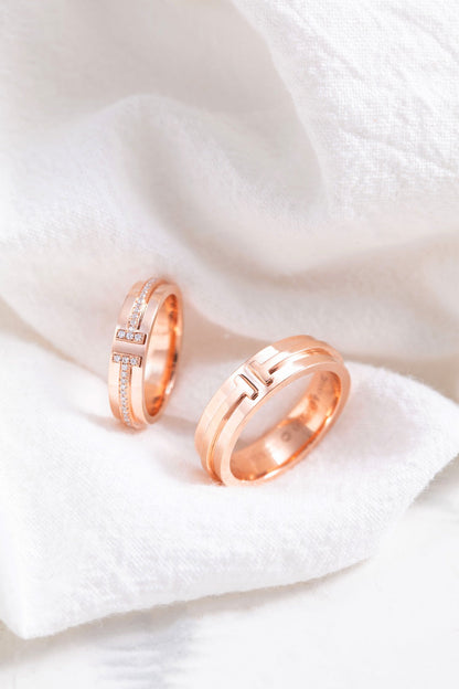 [⭐JeweliWhal]T PINK GOLD RING